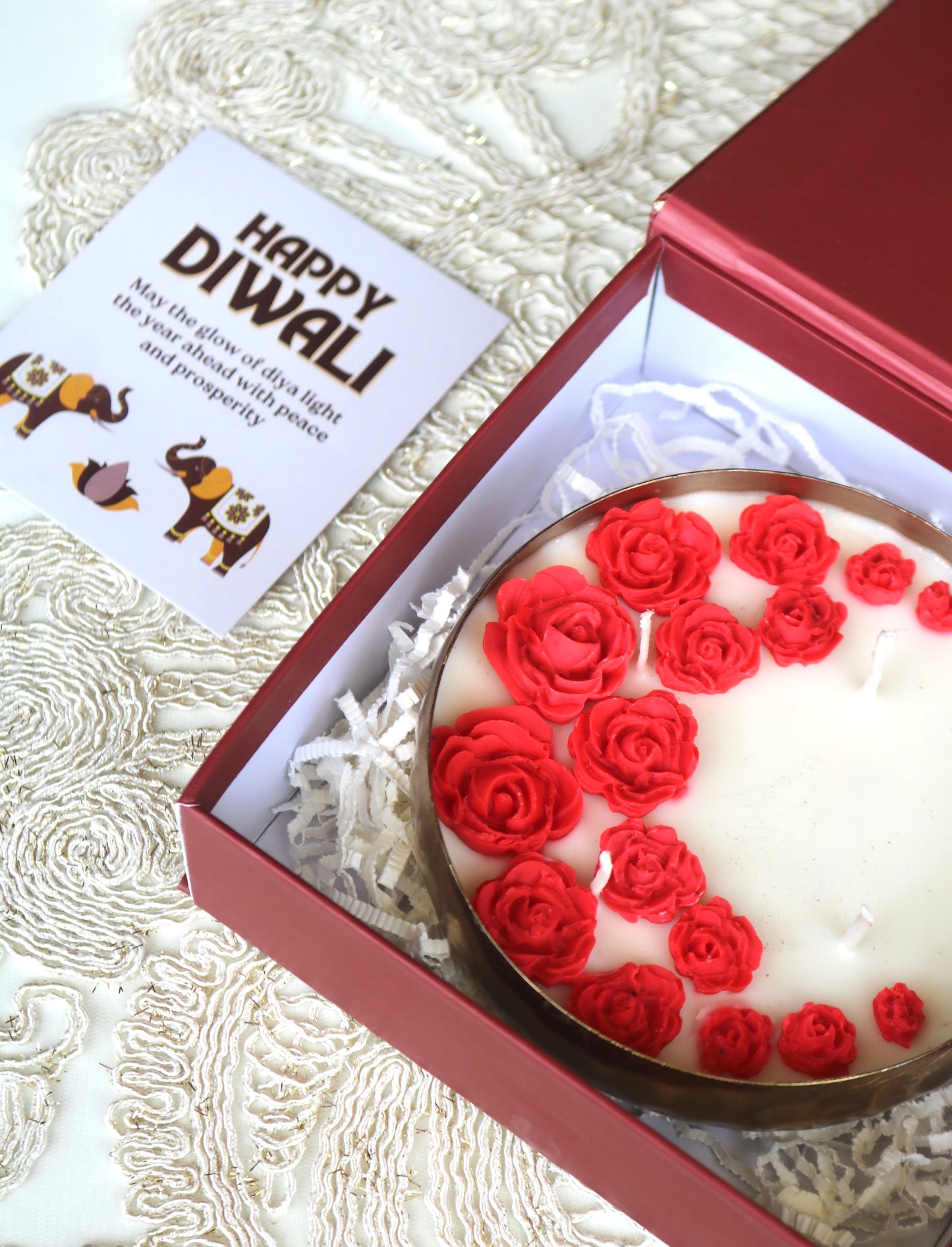 Hammered urli Scented Candle ( 5 inches diameter)