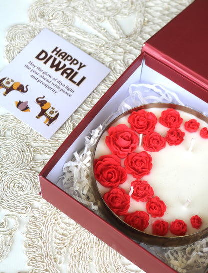 Hammered urli Scented Candle ( 5 inches diameter)